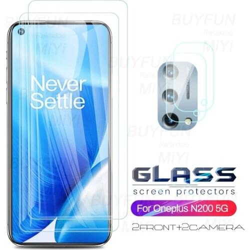 1-to-4 camera protective glass for oneplus nord n200 5g sceen pretectors on one plus n 200 1+n200 5g 6.49'' toughened film guard