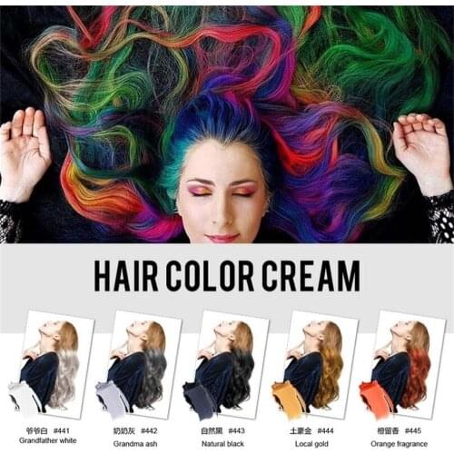 Disposable Semi-Permanent Hair Dye Hair Dye Wax Cream Hair Coloring Gel Non-toxic DIY Hair Care Styling Tools 10ml