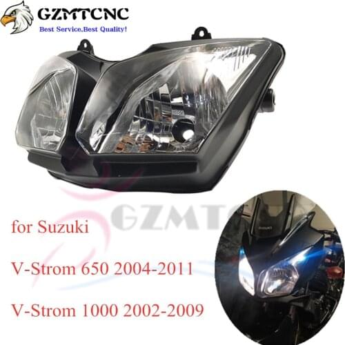 Motorcycle Front Head Lighting Headlight for Suzuki V-Strom 1000 / 650 DL650 04-11 DL1000 02-09 Replace Headlamp Assembly