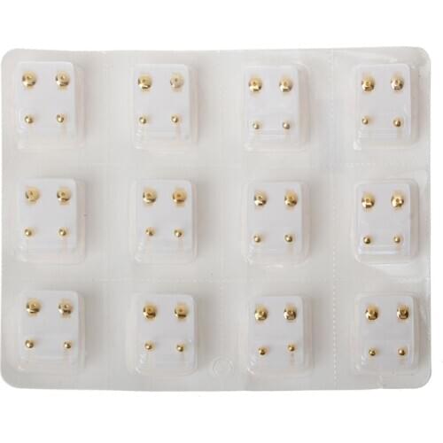 12 Pairs Ear Piercing Gun Earring Disposable Set Hypoallergenic Ear Stud Jewelry