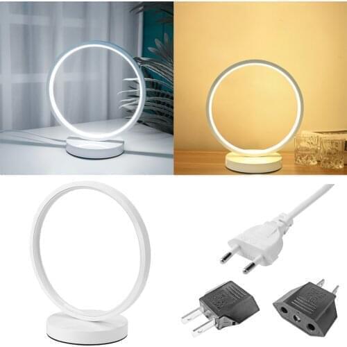 Simple Modern LED Night Light O Type Bedside Lamp Night Lamps For Bedroom Kids Room Eye Protection Reading Acrylic Wall Light