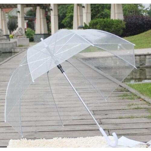 Clear Cute Bubble Deep Dome Umbrella Gossip Girl Wind Resistance transparent Mushroom Umbrella Wedding Decoration#876