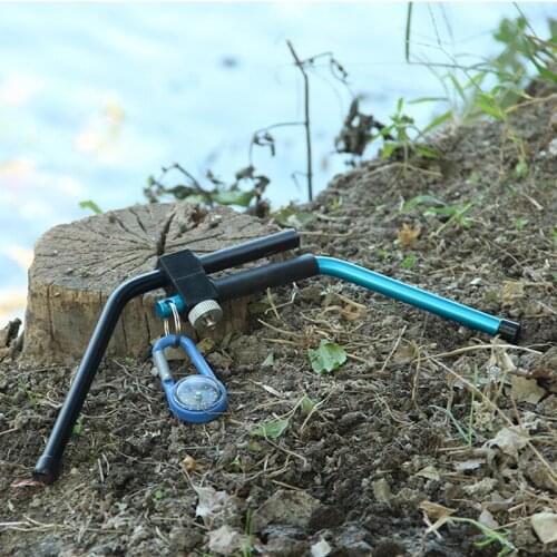 Compound Bow Stand Metal Portable Stand with Buckle Bow Support for Compound Bow Archery Hunting Shooting