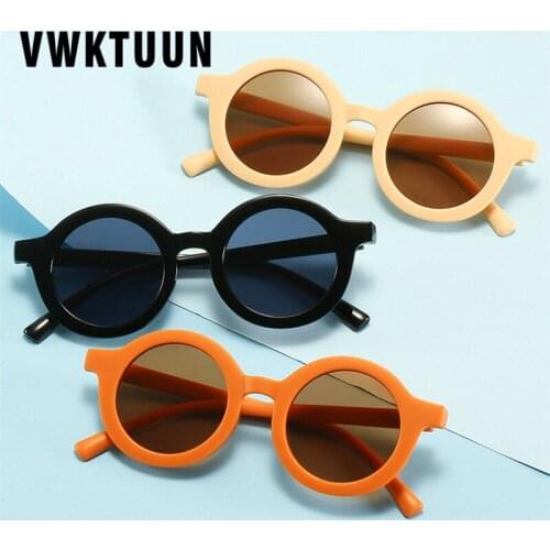 VWKTUUN Colorful Sunglasses Child Vintage Cute Sun glasses Round Glasses UV400 Boys Girls Party Shades Outdoor UV400 Eyewear
