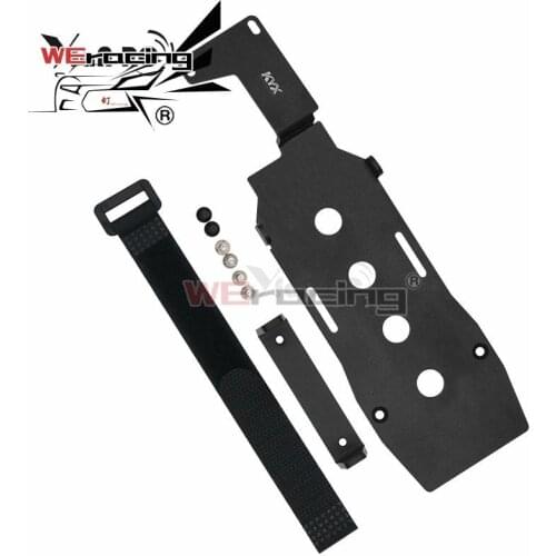 1PC Aluminum Alloy KYX Battery Plate Solar Panels Battery Fixed Board with Strap Cable Tie fr RC Car Model Simulated Car DIY Acc