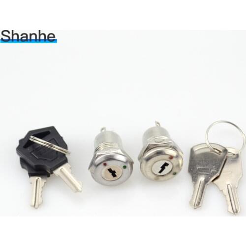 100pcs Key Switch ON OFF Lock Switch
