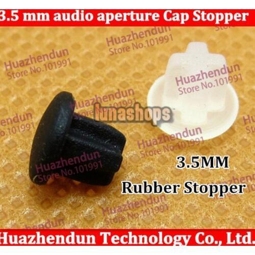 Brand New Hot sale 100pcs/lot White/Black Universal 3.5 mm audio aperture Cap anti dust stopper Protect cover type B plug