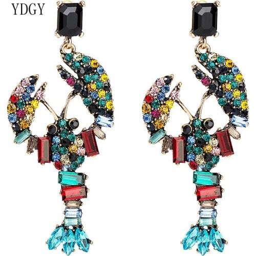 Lobster Style Acrylic Earrings Female Retro Earrings