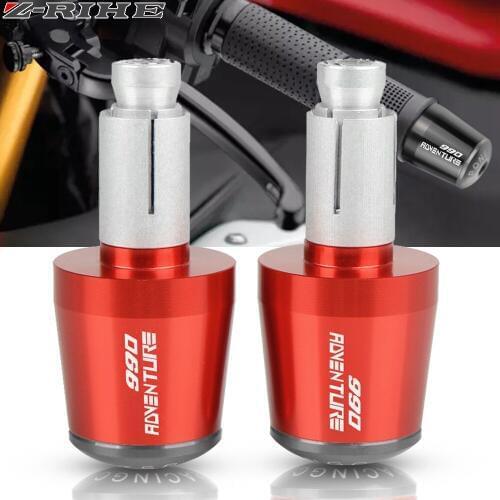 Motorcycle Accessories 7/8" 22MM Handlebar Handle Bar End Cap For 990 Adventure Adv 2009 Handlebar Hand Grips End 990Adv