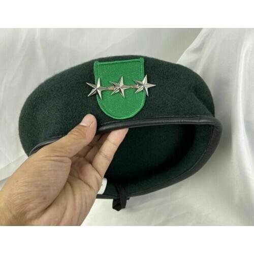 Us Army 9th Special Forces Group Green Beret 3star Lieutenant General Hat Military Store