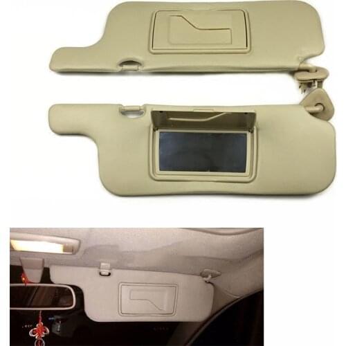 Auto Sun Shield With Glass Mirror Left Driver Side Sun Visor Sunvisor For Toyota Corolla 2003 2004 2005 2006 2007 2008-2012