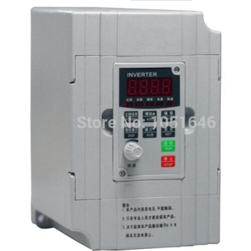 Free shipping, Spindle Inverter 1.5KW, 220V, 11A, 3HP, Single phase 220v output three-phase 220v 1.5KW frequency converter