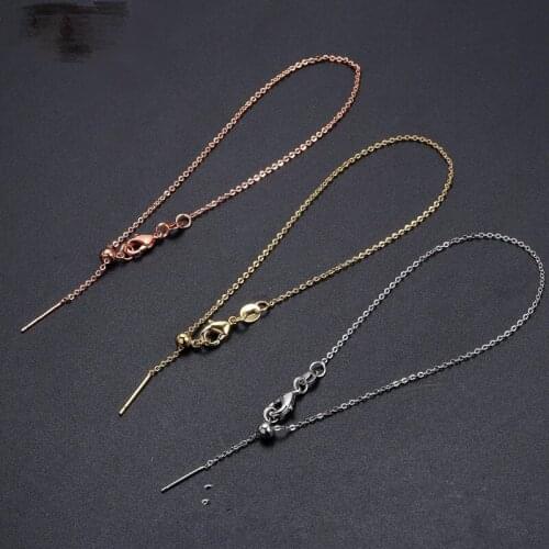 Necklace Bracelet Chain with Needle to Make Floating Necklace Bracelet Hot Jewelry Chain, ADJUSTABLE Length Chain, 10pcs/lot