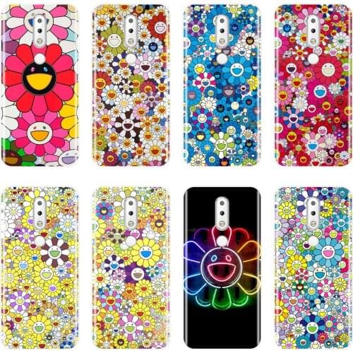 Case For Nokia 3.2 4.2 Silicone Soft Flower Smile Yellow Floral Pretty Back Cover For Nokia 2.1 3.1 5.1 6.1 7.1 Plus Phone Case