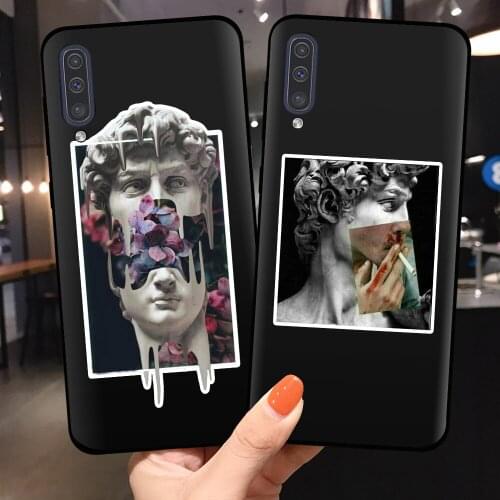 Funny Art David Coque For Samsung Galaxy A10 A20 A20E A30 A40 A50 S A60 A70 Case for Galaxy A21S A750 A530 A7 A8 2018 case Cover