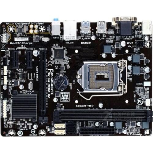 Gigabyte H81M-D2 desktop motherboard H81 DDR3 LGA 1150 motherboard LGA 1150 i7 i5 i3 DDR3 32G SATA3 UBS3.0 mainboard