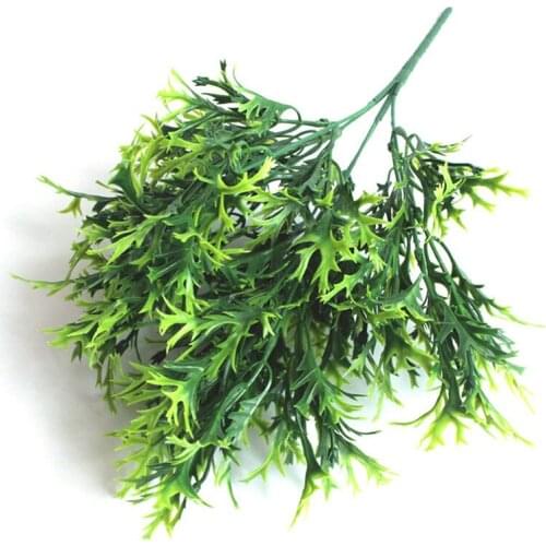 1pcs Fake Plants Fern Grass green leaves Fake for wedding home decorat wedding party garden desktop Decor Artificial flower