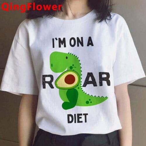 Kawaii Avocado t shirt tshirt women aesthetic couple clothes plus size white t shirt harajuku kawaii top tees kawaii
