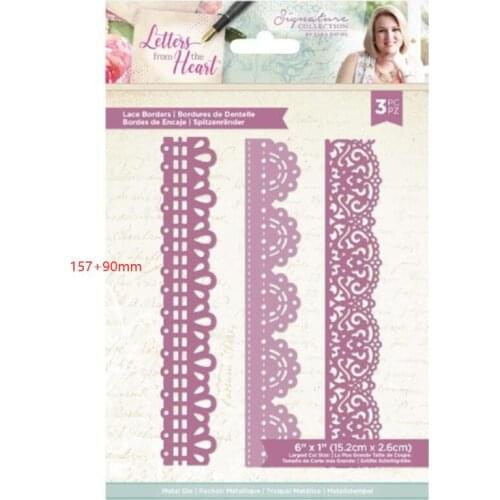 Lace borders Metal cutting dies cut die mold card Scrapbook paper craft knife mould blade punch stencils