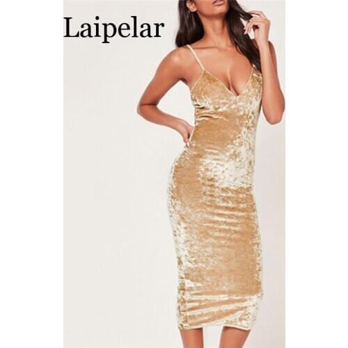 Laipelar Women Sexy Strappy V Neck Bandage Dress Elegant Evening Party Club Ladies Dress Sleeveless formal OL Clothing