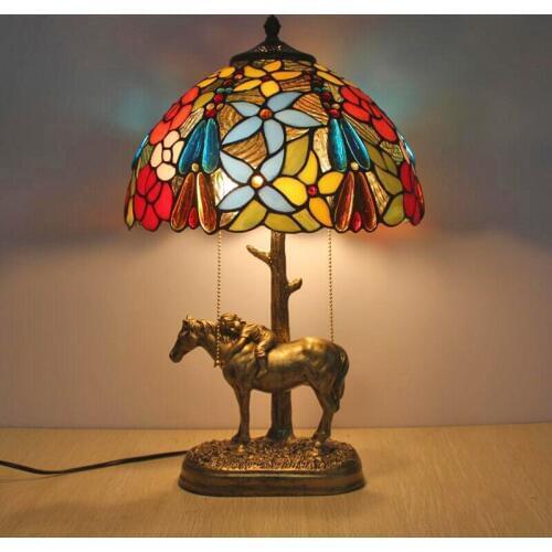 Asian Chinese Style Table Lamps For Living Room Bar Bed Side Led Lamp Table Light Retro Bedroom Lamp For Table Bedside Light