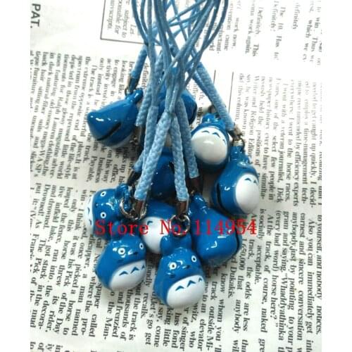New 50 pcs My Neighbor Totoro Jingle Bells,Christmas Decoration,DIY Crafts,Cartoon Lanyard Accessories Bell key Chains H-2