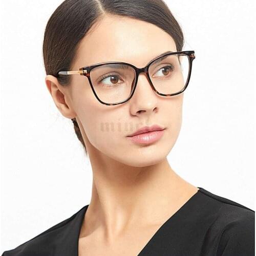 MINCL/Brand Designer Oversized Blue Light Blocking Reading Glasses Women Vintage Square Clear Reading Eyeglasses with box NX