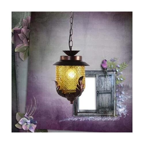 Single-head pineapple FREE SHIPPING EMS American wrought iron vintage rustic pendant light zzp7298A