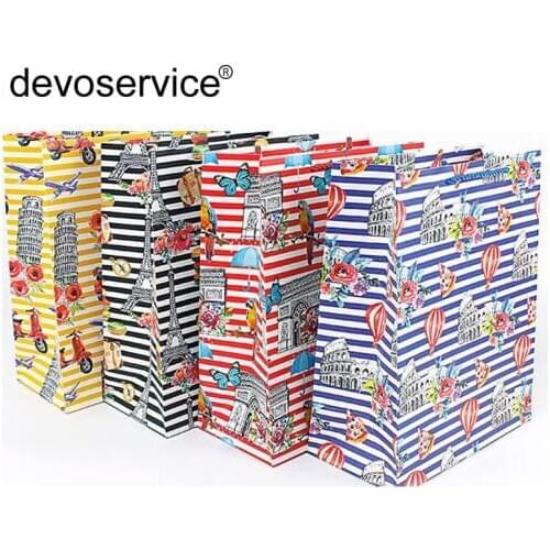 Creative Landscape Gift Bags Wrapping Supplies Paper Bag Sweets And Candy Bar Packing Pouches Birthday Party Cake Decoration