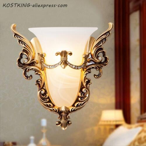 Retro Wall Lamp Rustic Style Bedside Light Classic Wall Lights for Bedroom Hotel Staircase Aisle Lights Wall Sconce Indoor Lamps
