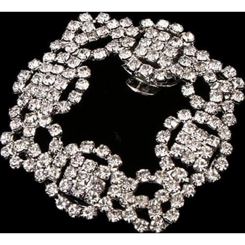 Luxury Crystal Shoe Clips Removable Rinestone Shoe Buckles Shoe Decoration