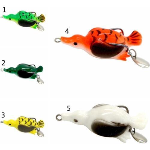 Fishing Lure 5CM/6.5CM Sinking Duck Lure Soft Baits Fishing Wobblers Frog Lure