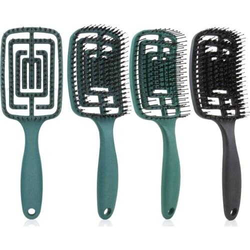Hair Brush Scalp Massage Comb Curling Comb Air Cushion Plastic Comb Bristles Air Bag Comb Household Massage Hairdressing Comb