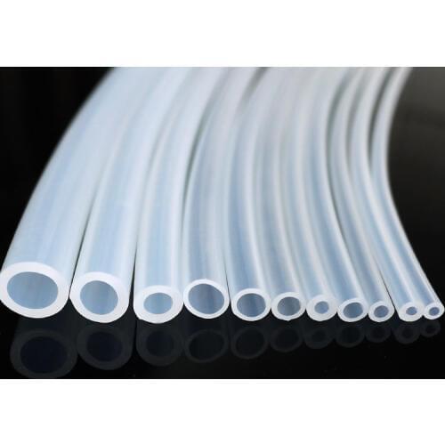 Silicone Hose Silica Gel Tube Pipe Temperature Resistance SGS Food Grade OD 8 9 10 x 3 4 5 6 7 8mm x 2m Transparent