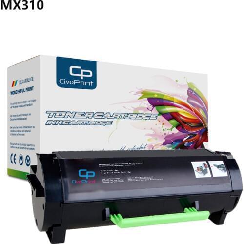 Civoprint Compatible toner cartridge MX310 410 510 for Lexmark MX310dn MX410de MX511dte MX511dhe MX511de MX510de MX610dw MX611de