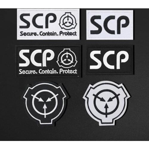 SCP supernatural symbol Patch for Embroidery Iron On letter Patches Jacket Applique Badge Velcro Stripe On Clothes Decor
