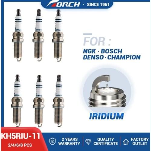China Original TORCH KH5RIU-11 Iridium Spark Plug Fit for Car HYUNDAI/KIA/Nissan/PEUGEOT/RENAULT/SUZUKI/TOYOTA/MITSUBISHI