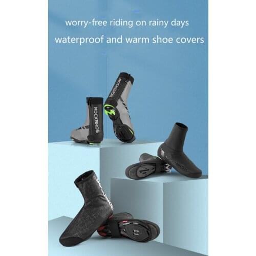Mountain bike warmth riding waterproof shoe cover road bike lock shoe shoe cover riding equipment kevlar stitching