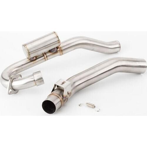 Motorcycle exhaust pipe motocross front and middle link pipe section for CRF150F CRF230F CRF250R 2003-2016 years