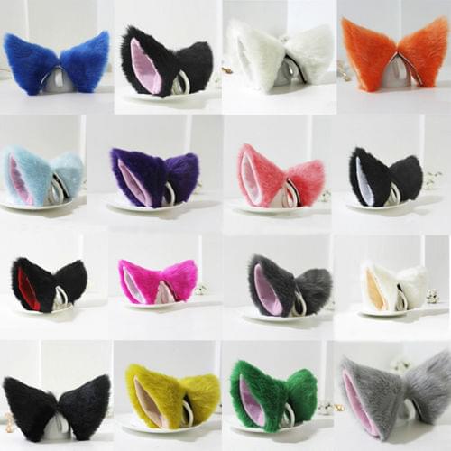Cat Ears Hairpin Halloween Party COSPLAY Anime Dance Fox Ear Hair Clip Party Accessories Headwear Accessories Horns Cosplay