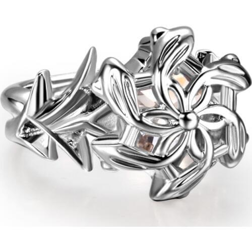 Nenya Ring For Women Vintage Fashion Jewelry 100% Pure 925 Sterling Silver 5A Zirconia Cute Girls Wedding Band Ring Never Fade