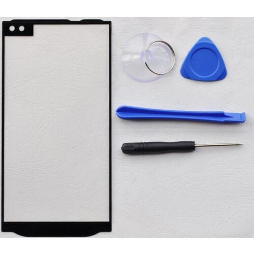 ZUCZUG 2 pcs / 1 set For LG V10 Cell Phone New Front Outer Glass Lens Touch Screen Panel With Tools