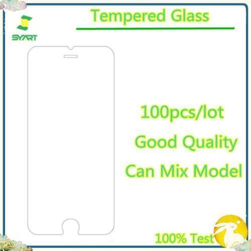 100pcs/lot Tempered Glass Screen Protector Front Film Front Glass Protective Film For Samsung S3 S4 S5 For iphone 6 6S 7 X XS