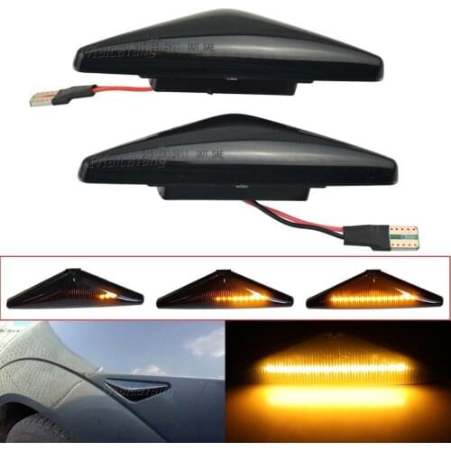 2pcs Led Dynamic Side Marker Turn Signal Light Sequential Blinker Light Lamp For Ford Mondeo 2000-2007 MK 3 Focus MK1 1998-2004