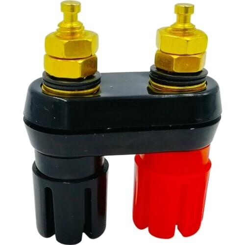 Banana plugs Couple Terminals Red Black Connector Amplifier Terminal Binding Post Banana Speaker Plug Jack