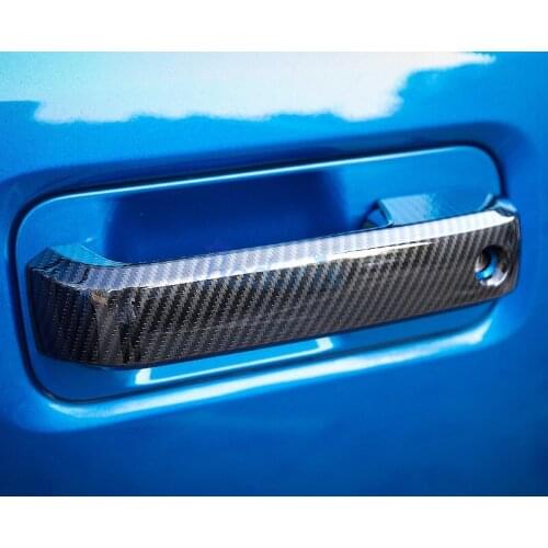 For Ford F150 RAPTOR 2017 2018 2019 4 doors Carbon Fiber Color Door Handle Cover And Bowl Sticer Panel Moulding Car Accessories