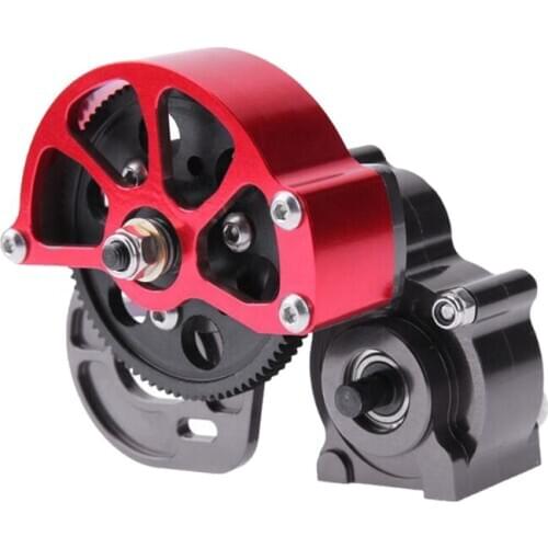 For RC AXIAL SCX10 Truck Alloy Gear Box,Full Metal Assembled Transmission Gearbox with Steel Gear Set