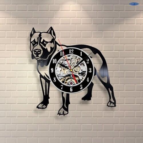 Dog House Art Boxer Pet Puppy Decorative Vinyl Record Wall Clock Gift To Your Friends And Family For Any Occasion