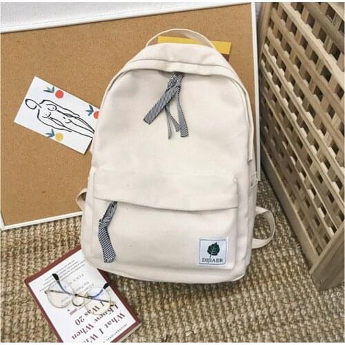 Canvas School Bag Large Capacity Backpack for Girl Students School Best Sale-WT