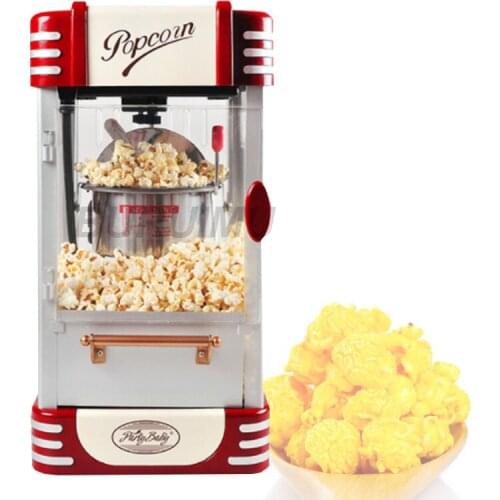 Commercial Popcorn Maker Electric Puffed Rice Maker Automatic Corn Popper Stainless Steel Popcorn Machine Corn Popping